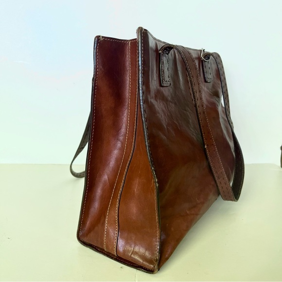 Fossil vintage leather tote - Picture 4 of 6